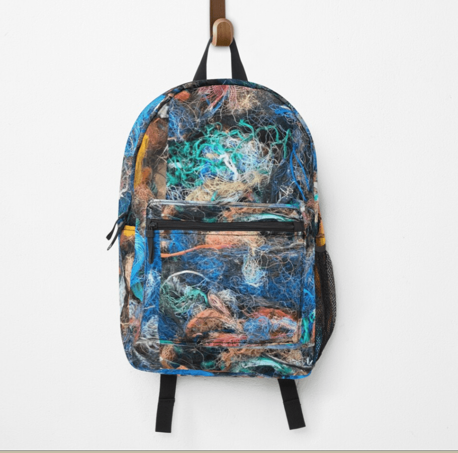 Rucksack vielfarbig außen ist innen